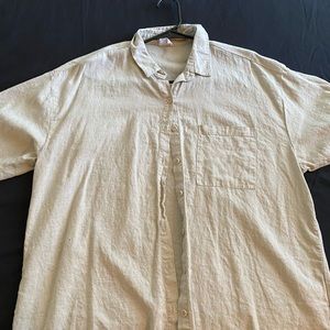 cotton on oversized linen button down shirt
